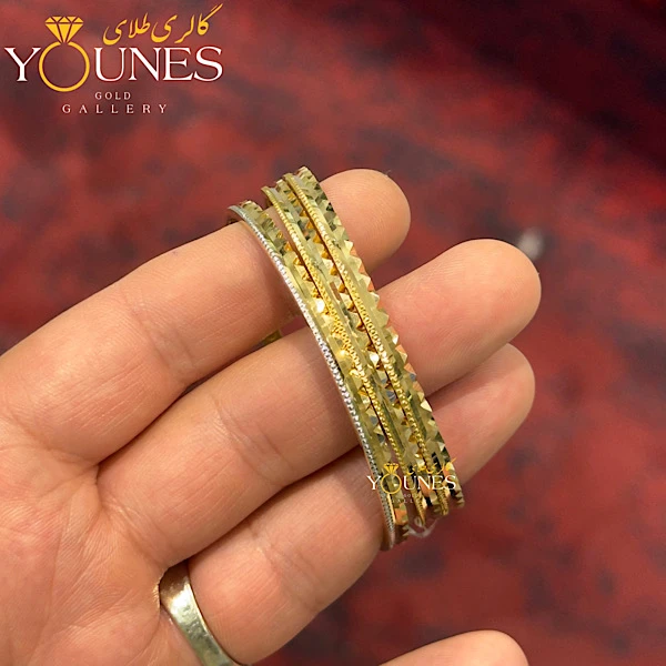 النگو طلا تراش هرمی